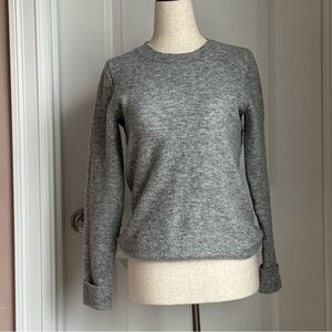 Banana Republic Light Gray Knit Top